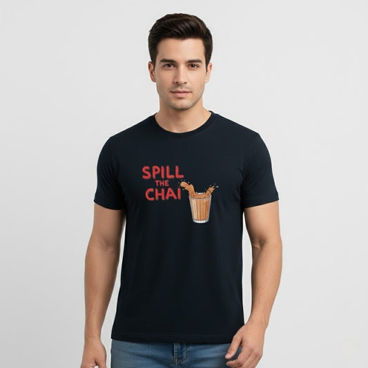 SPILL THE CHAI Graphic T-Shirt | Unisex Regular Fit