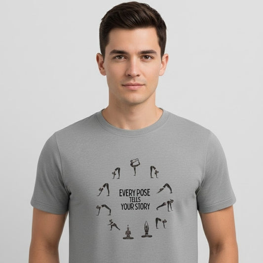 EVERY POSE TELLS YOUR STORY Yoga T-Shirt | Unisex Regular Fit