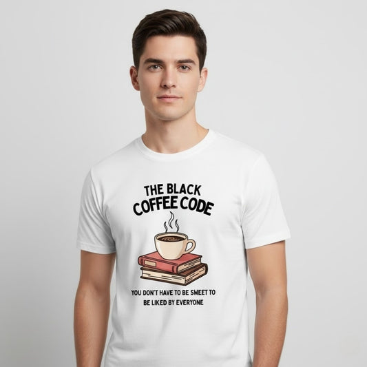 THE BLACK COFFEE CODE Graphic T-Shirt | Unisex Regular Fit