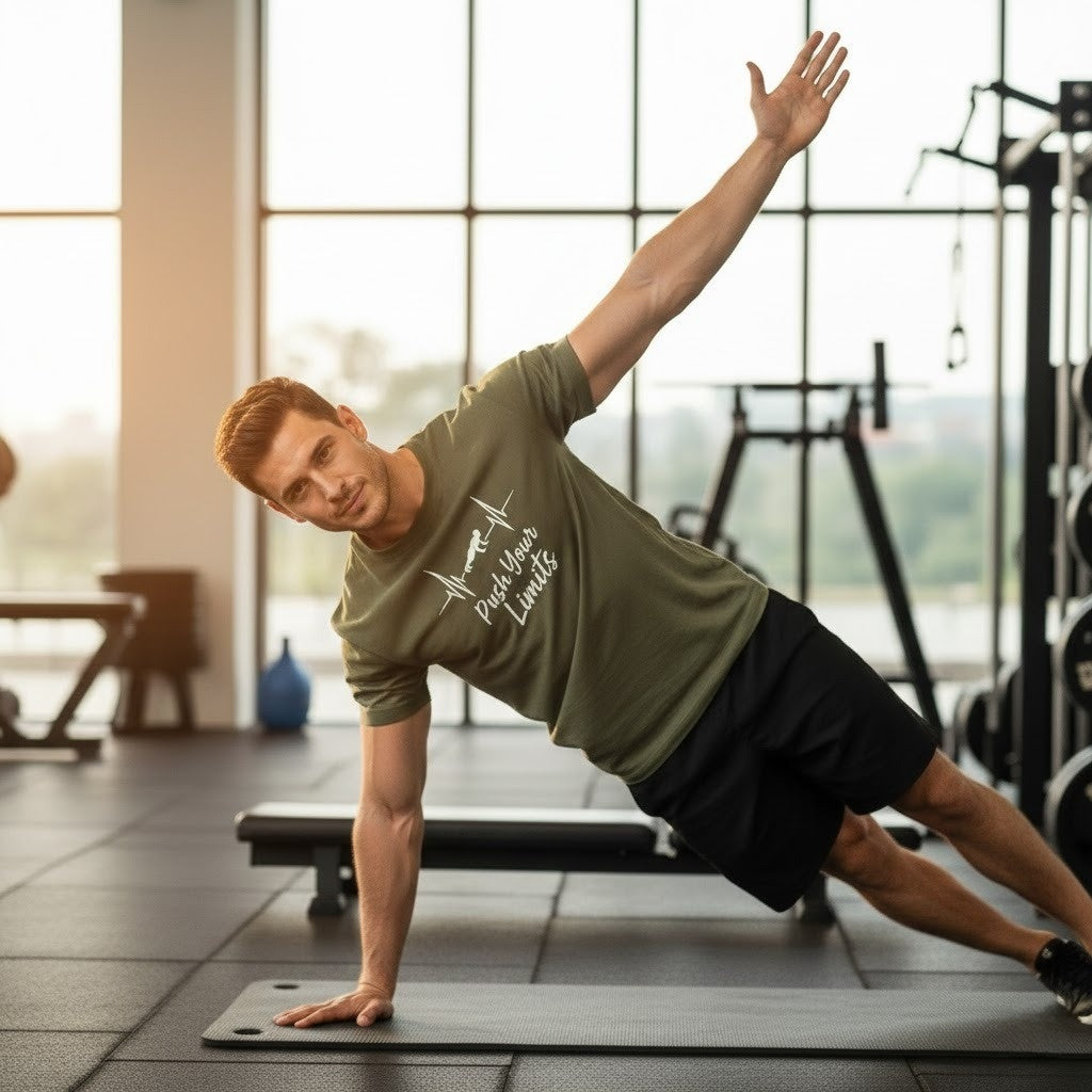 PUSH YOUR LIMITS Gym T-Shirt | Unisex Regular Fit
