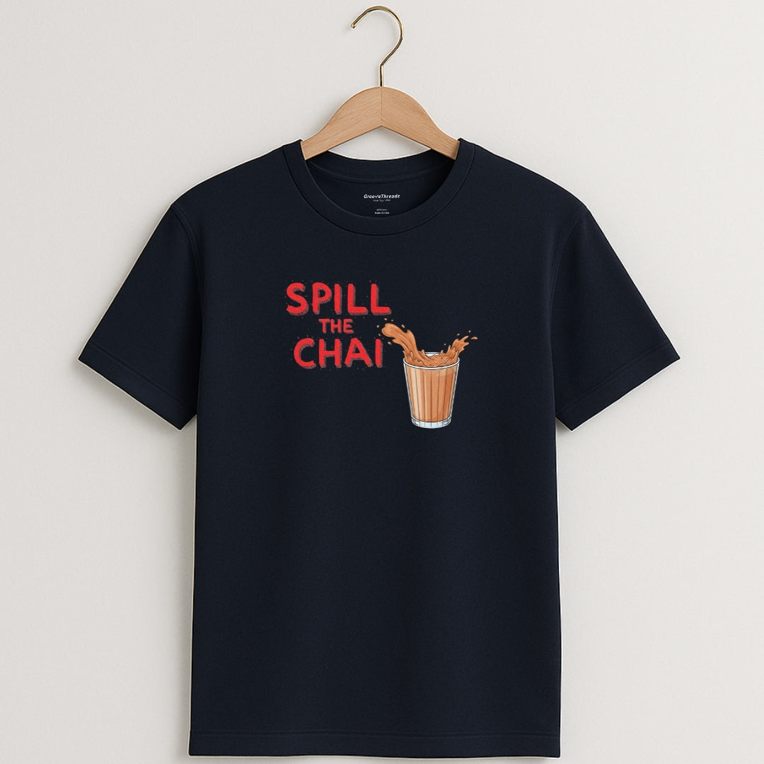 SPILL THE CHAI Graphic T-Shirt | Unisex Regular Fit