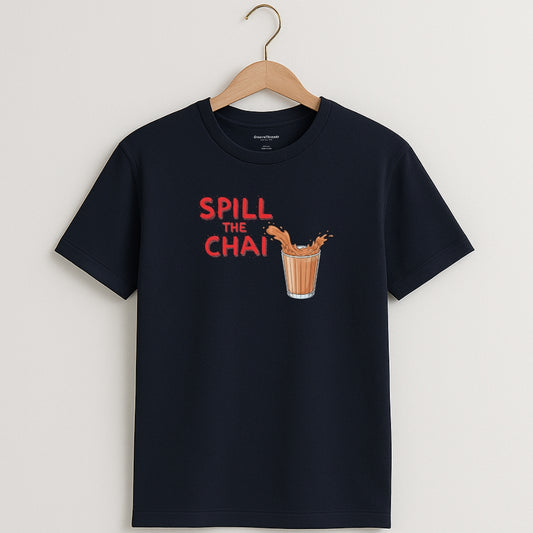 SPILL THE CHAI Graphic T-Shirt | Unisex Regular Fit