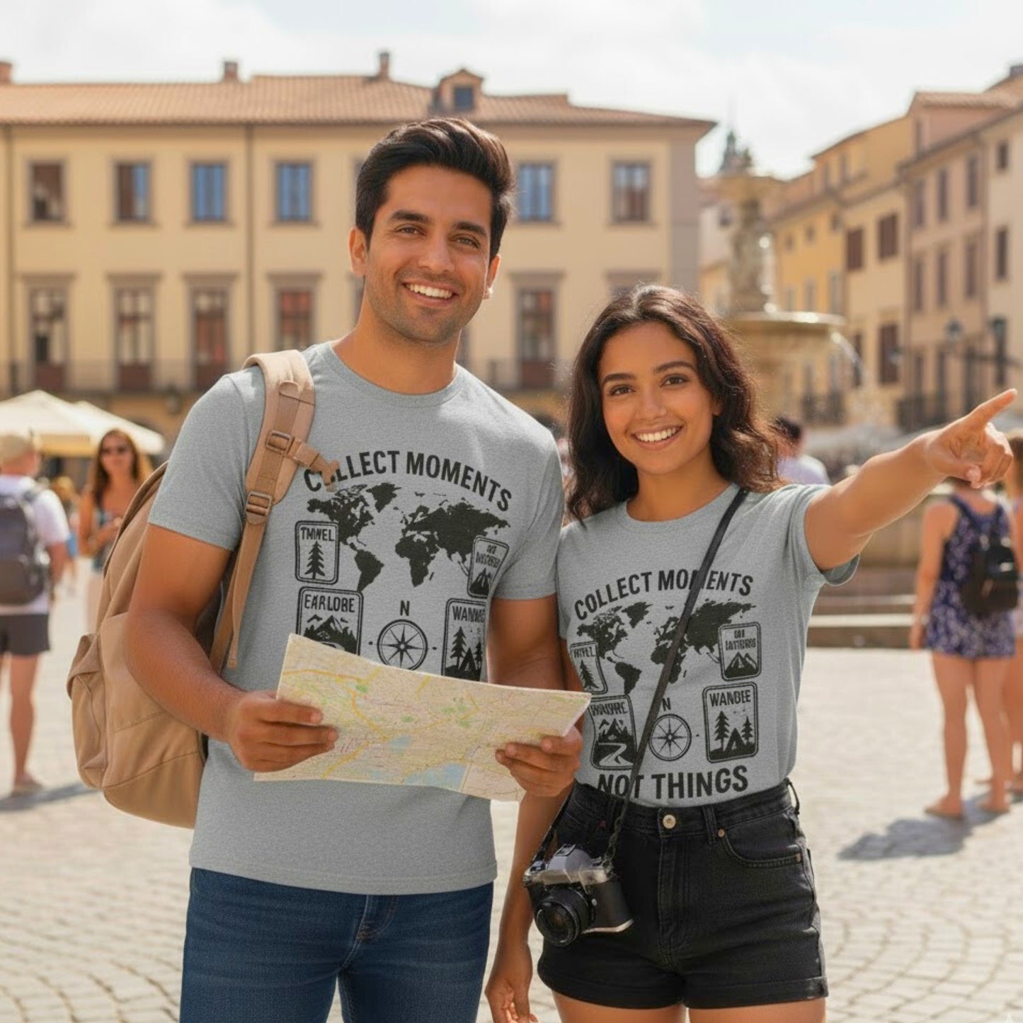 COLLECT MOMENTS NOT THINGS Travel T-Shirt | Unisex Regular Fit