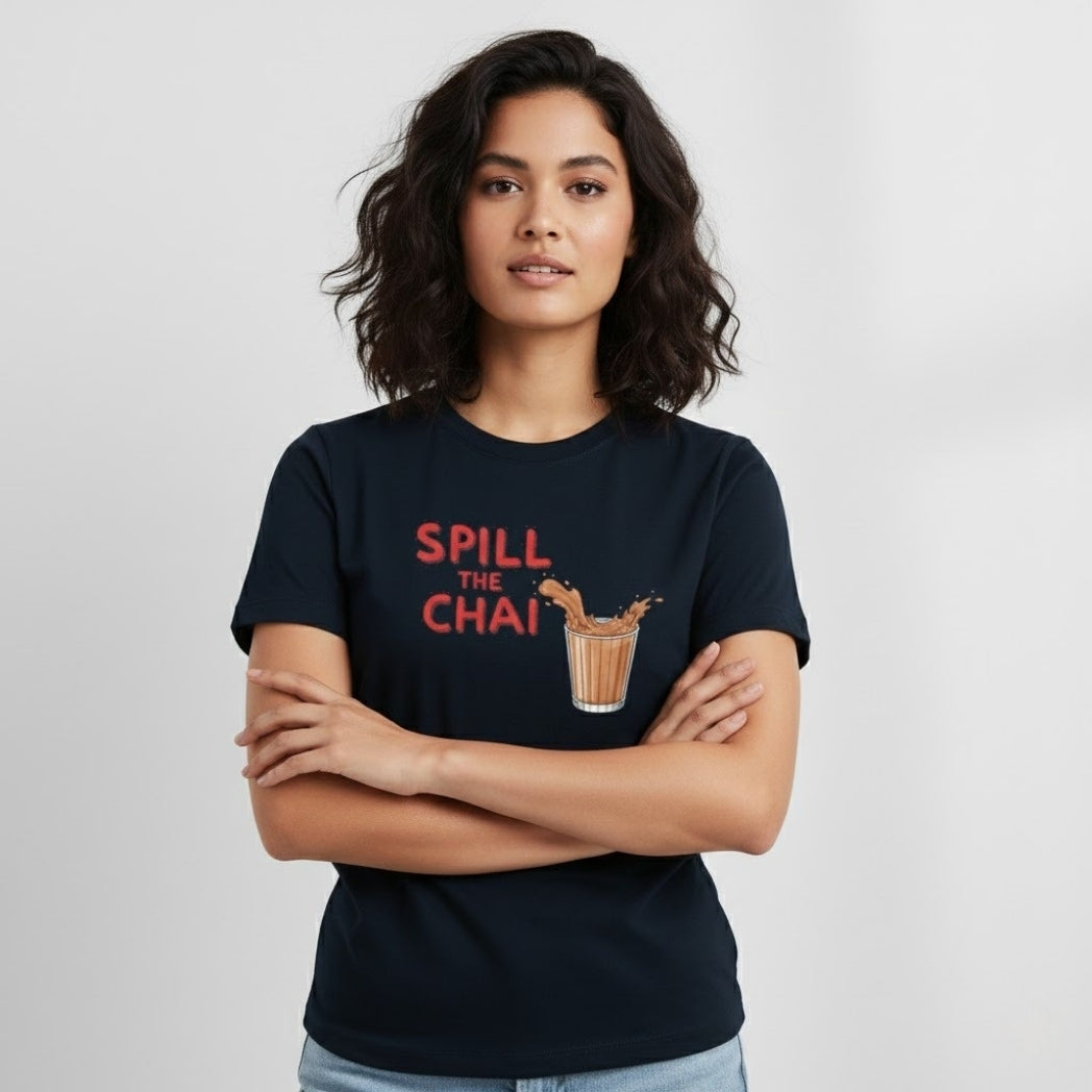 SPILL THE CHAI Graphic T-Shirt | Unisex Regular Fit