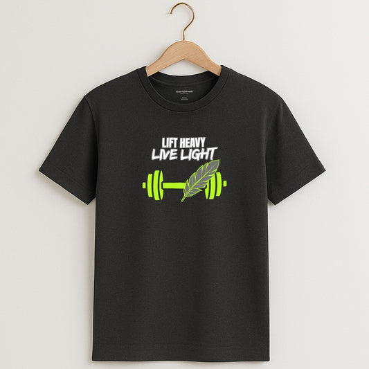 LIFT HEAVY LIVE LIGHT Gym T-Shirt | Unisex Regular Fit