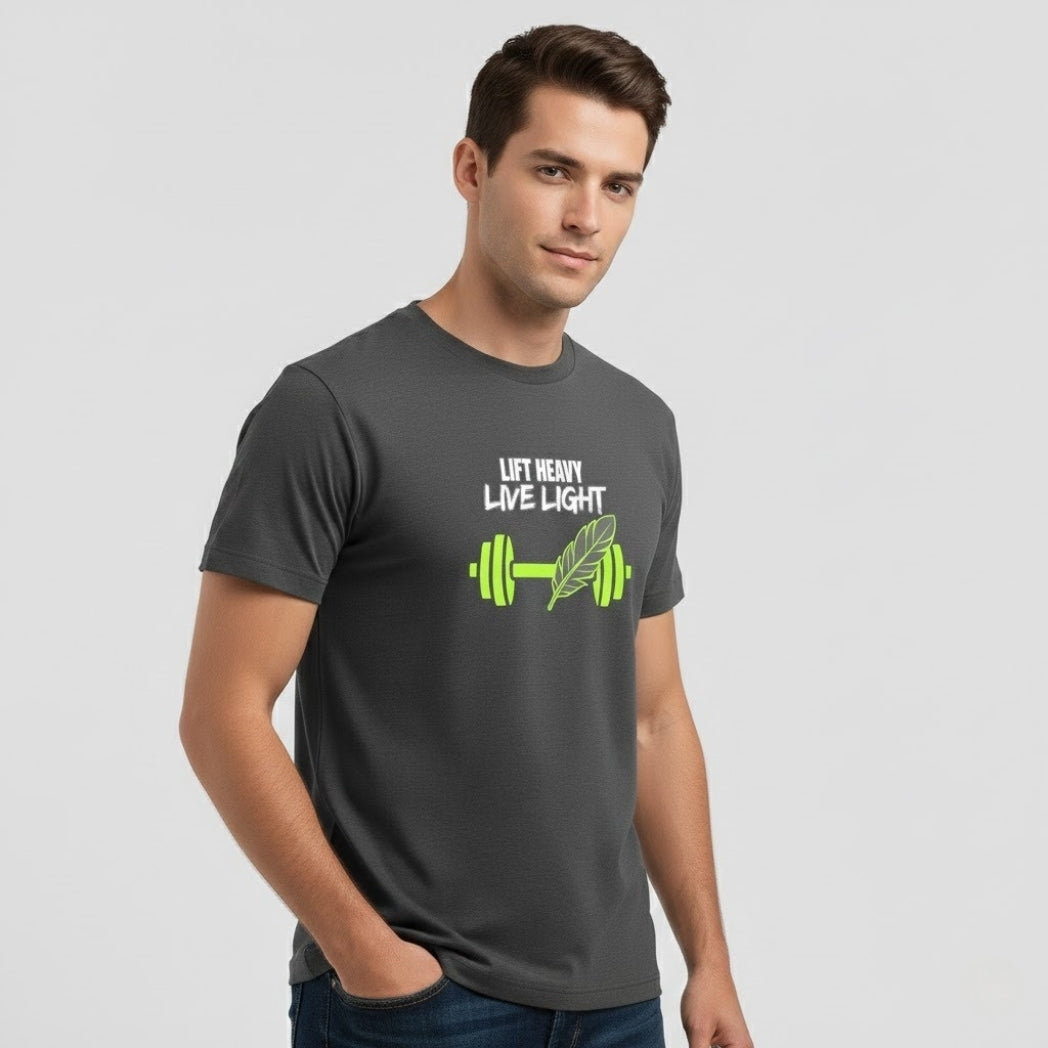 LIFT HEAVY LIVE LIGHT Gym T-Shirt | Unisex Regular Fit