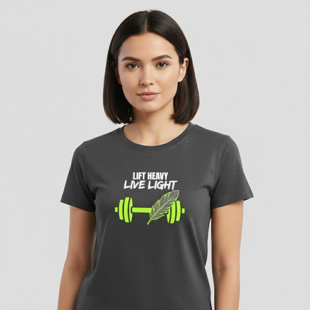 LIFT HEAVY LIVE LIGHT Gym T-Shirt | Unisex Regular Fit