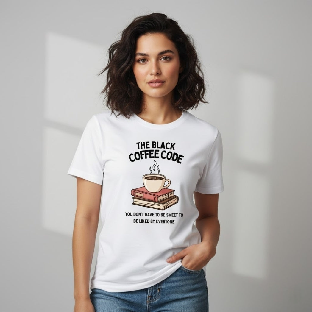 THE BLACK COFFEE CODE Graphic T-Shirt | Unisex Regular Fit