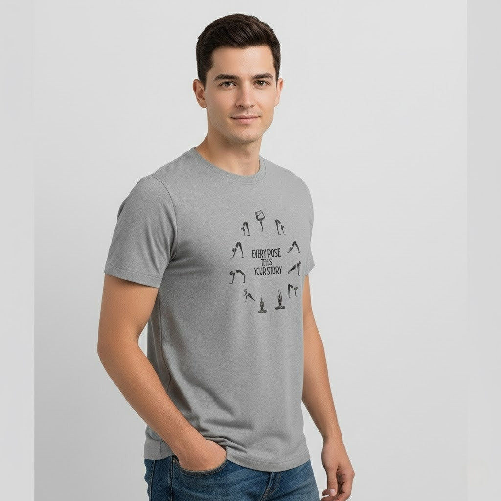 EVERY POSE TELLS YOUR STORY Yoga T-Shirt | Unisex Regular Fit