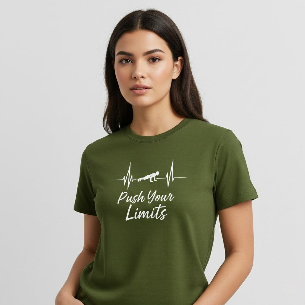 PUSH YOUR LIMITS Gym T-Shirt | Unisex Regular Fit