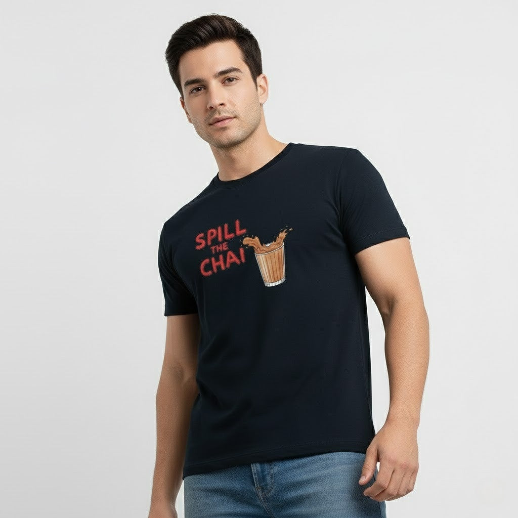 SPILL THE CHAI Graphic T-Shirt | Unisex Regular Fit
